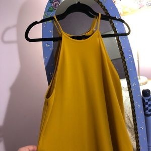 Forever 21 Mustard Yellow Halter Top Dress